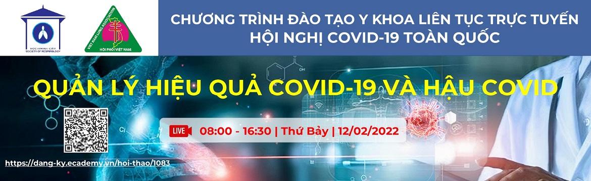 Chương trình đào tạo liên tục trực tuyến: Quản lý hiệu quả COVID-19 và hậu COVID - ngày 12.02.2022